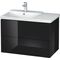 Duravit Waschtischunterbau L-CUBE 820x481x555mm schwarz hochglanz
