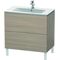 Duravit Waschtischunterbau L-CUBE 820x481x704mm pine silver