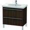Duravit Waschtischunterbau X-LARGE 800x470x668mm nussbaum gebürstet