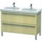 Duravit Waschtischunterbau X-LARGE 1150x470x668mm mediterrane eiche