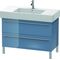 Duravit Waschtischunterbau X-LARGE 1000x470x588mm stone blue hochglanz