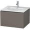 Duravit Waschtischunterbau L-CUBE 514x620x400mm flannel grey seidenmatt