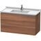 Duravit Waschtischunterbau L-CUBE 469x1020x558mm nussbaum natur