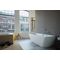 Duravit Badewanne DURASQUARE 180x80 Vorwandver 2 Rückenschrägen weiß