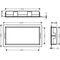 HG Wandnische XtraStoris Original mit Rahmen 300x600x100mm mattschwarz