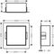 HG Wandnische XtraStoris Rock m befliesb. Tür 300x300x140mm mattweiß