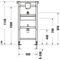 Duravit Urinal-Element DURASYSTEM 500x1148mm für UP-Druckspüler Trockenbau