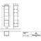 V&B Hochschrank SUBWAY 3.0 400x1710x362mm 1x of f A re G. Al g Br w
