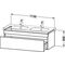 Duravit Waschtischunterbau DURASTYLE 453x1150x398mm eiche natur / weiß matt