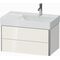 Duravit Waschtischunterbau XSQUARE 397x784x460mm 2 Schubk weiß hochglanz