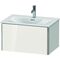 Duravit Waschtischunterbau XSQUARE 397x710x478mm, 1 Auszug weiß hochglanz