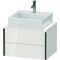 Duravit Konsolenunterschrank XVIU 400x600x478mm Prof. sw ma weiß hochglanz