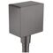 Anschlusswinkel FixFit eckig AXOR KS m Rückflussv. brushed black chrome