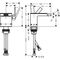 Einhebel-Bidetmischer AXOR MYEDITION ohne Platte stainless steel optic