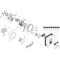 Thermostat SQUARE AXOR SHOWERSOLUTIONS UP f 2 Verbraucher polished black chrome