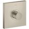Thermostat SQUARE AXOR SHOWERSOLUTIONS Highflow, Unterputz brushed nickel