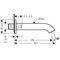 Wanneneinlauf AXOR UNO gebogen stainless steel optic