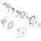 Einhebel-Brausemischer AXOR CITTERIO E Unterputz stainless steel optic