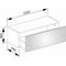Keuco Sideboard X-LINE 1200x400x490mm vulkanit