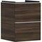 HG Waschtischunterschrank Xelu Q 480x605x475mm NB dunkel Griff mattweiß