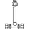 OV Anschlussgarnitur DN 20, Nabenabstand 552mm