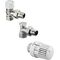 OV Thermostatventil-Set Uni LH Eckf V AV 9 m stufenl. Veinst DN 15