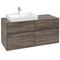 V&B Waschtischunterschrank COLLARO 120x54,8x50cm Waschtisch li Stone Oak