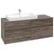 V&B Waschtischunterschrank COLLARO 140x54,8x50cm Waschtisch li Stone Oak