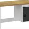 Werkbank grau lichtgrau B1500xH859xT750mm Buche Multiplex 40mm 1 Schubl.1 Tür
