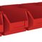 Sichtlagerkastenset H75xB602xT180mm STA verz.m.Sichtlagerkästen 6xMK5 rot MAUSER