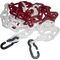 Absperrkette Polypropylencarbonat rot/weiß 9mm L.3m m.2 Universalhaken