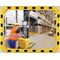Sicherheits-/Verkehrsspiegel H800xB1000mm Acryl,gelb/schwarz ca110Grad-Blick 27m