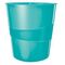 Leitz Papierkorb WOW 52781051 15l PS eisblau