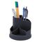 Stifteköcher 12x12x11cm 5Fächer rund drehbar Polystyrol schwarz