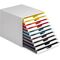 DURABLE Schubladenbox VARICOLOR MIX 10 763027 10Fächer grau/farbig