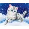 DIAMOND DOTZ Katze im Schnee 35,5x27,9 c