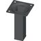 Möbelfuß schwarz RAL 9005 25x25mm H.150mm Platte ELEMENT SYSTEM - VPE: 4