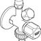 Grohe WAS Kombi-Eckventil 3/8 Schubros d= 55mm selbstd chr