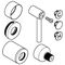 Grohe Hebelgriff ATRIO 2 Stück su-st