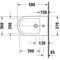 Duravit Stand-Bidet D-NEO back to wall m ÜL m HLB 1 Hahnloch weiß