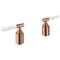 GROHE Hebelgriffe Atrio Private C. 48464 White Attica Caesarstone warm sunset