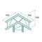 ALUTRUSS BILOCK BQ2-PAL31V 3-Weg Ecke 90°