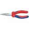 Flachrundzange DIN ISO 5745 L.160mmmit Schneide gerade pol. 2K-Hüllen Knipex