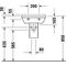 Duravit Handwaschbecken STARCK 3 m ÜL HLB 450x320mm 1 Hahnloch weiß