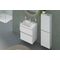 Duravit Push-open Ventil f WT mit Überlauf edelstahl gebürstet