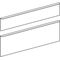 Geberit Schubladenfronten Smyle Square 2 St mit Griffe lava WTU Breite 120 cm