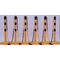 Sperrpfostenset PU gelb/schwarz m.Sechskantfuß D63xH1000mm 6 Pfosten u.5 Ketten