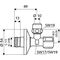 Schell Eckregulierventil COMFORT chrom, mit ASAG 3/8Zollx3/8Zoll KIWA - VPE: 100