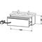 Duravit Waschtischunterbau X-LARGE 468x1200x448mm weiß hochglanz