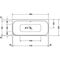 Duravit Badewanne HAPPY D.2 Ecke re 2 Rückenschrägen 1800x800mm weiß